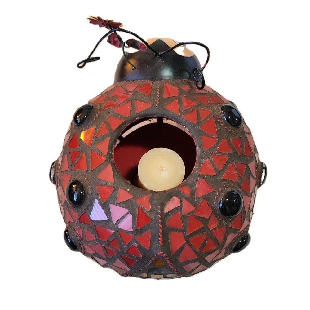 Home Interior Mosaic Ladybug Votive Candle Holder - Picture 9 of 16